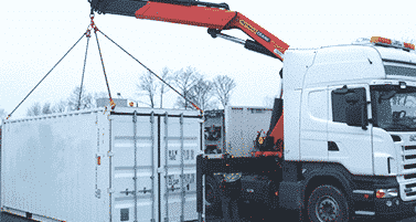 dechargement-container-grue
