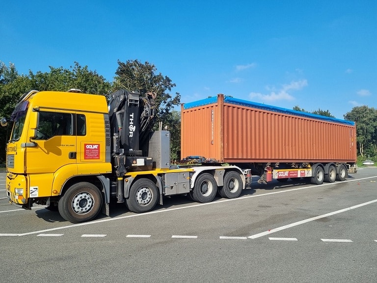 Livraison d'un container 40 pieds open top GOLIAT Containers