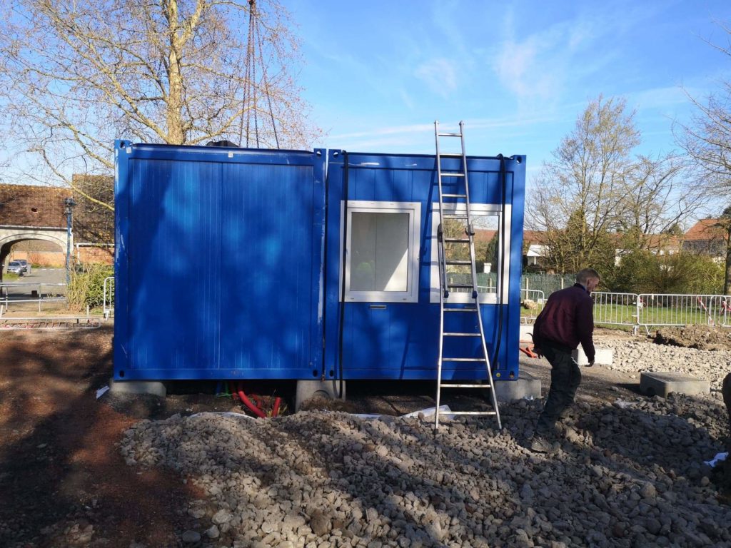 Installation Bungalow bureau - GOLIAT Containers