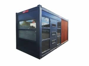 Studio de jardin avec baie fixe bardage bois - GOLIAT